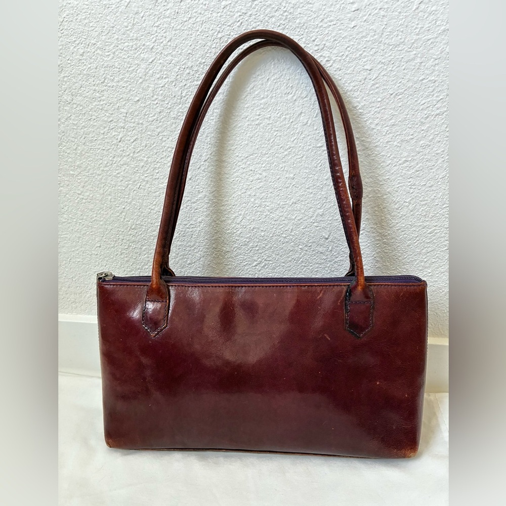 Vintage Classic, Simple HOBO Oxblood Leather Shoulder Bag Purse